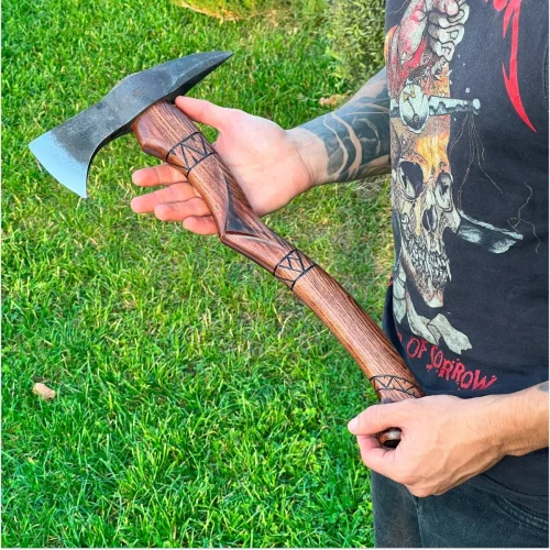 handmade tomahawk axe black hawkancientsmithyancientsmithy 503621 Hand Forged Tomahawk 'BLACK HAWK'