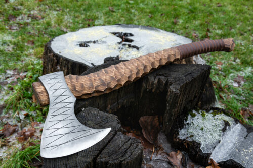 AXE 8 1 scaled HAND-FORGED AXE 'SOL STYR'