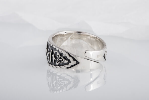 Nordicera Online Exclusive | Vegvisir Symbol Ring with Hail Odin Runes