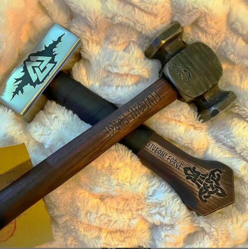 Viking hammer Valknut