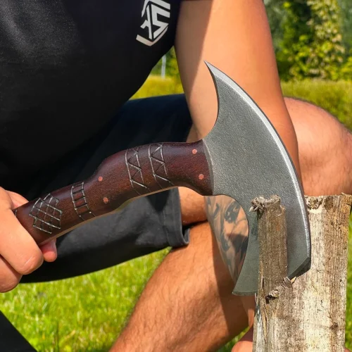 hand forged tomahawk nanookancientsmithyancientsmithy 469653 Hand-Forged Tomahawk 'BEAR HUNTER'